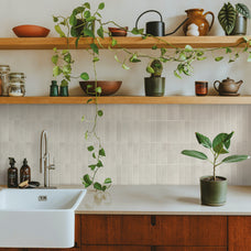 kitchen, bathroom peel and stick backsplash tiles MOROCCO White Grey Smart Tiles
