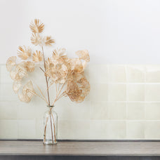Kitchen peel and stick backsplash tile Zellige white Smart Tiles