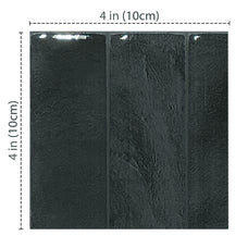 peel and stick backsplash tile sample kit black smart tiles for kitchen, bathroom, vr and fireplace