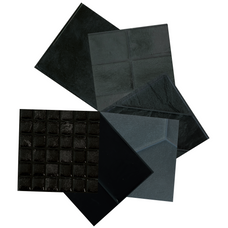 peel and stick backsplash tile sample kit black smart tiles for kitchen, bathroom, vr and fireplace