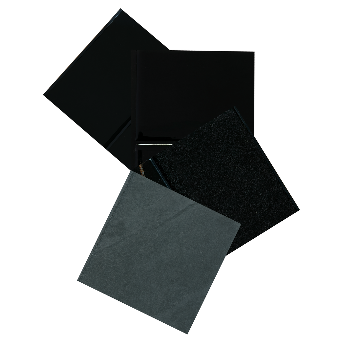peel and stick backsplash tile sample kit black smart tiles for kitchen, bathroom, vr and fireplace
