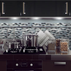 kitchen, bathroom peel and stick backsplash tiles MURETTO Blue, White Smart Tiles