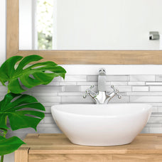 kitchen, bathroom peel and stick backsplash tiles MILANO Grey Smart Tiles
