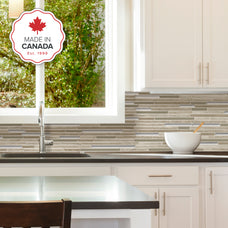 kitchen, bathroom peel and stick backsplash tiles CAPRI Beige Smart Tiles