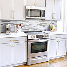 kitchen, bathroom peel and stick backsplash tiles CAPRI Grey, White Smart Tiles