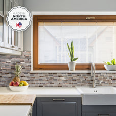 kitchen, bathroom peel and stick backsplash tiles CRESCENDO Beige, Brown, Grey Smart Tiles
