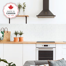kitchen, bathroom peel and stick backsplash tiles METRO White Smart Tiles