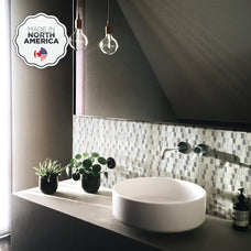 kitchen, bathroom peel and stick backsplash tiles CAVALIS Stainless Steel Smart Tiles