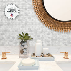 kitchen, bathroom peel and stick backsplash tiles RAVENNA Grey, White Smart Tiles