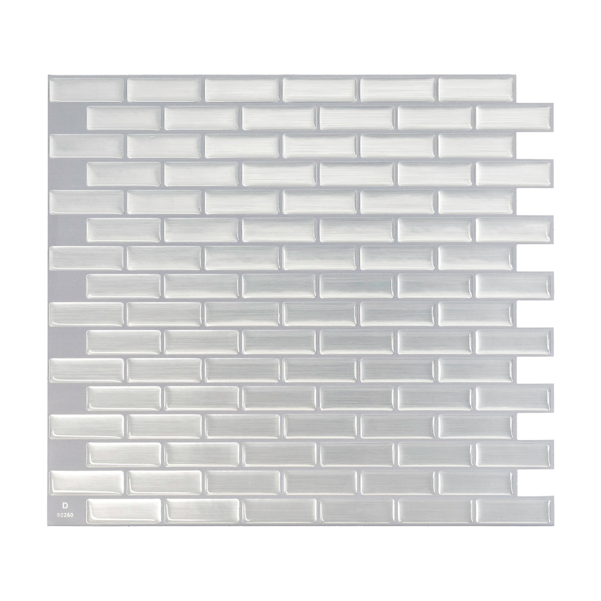 MURANO Stainless Steel peel and stick backsplash tile smart tiles for kitchen, bathroom, vr and fireplace
