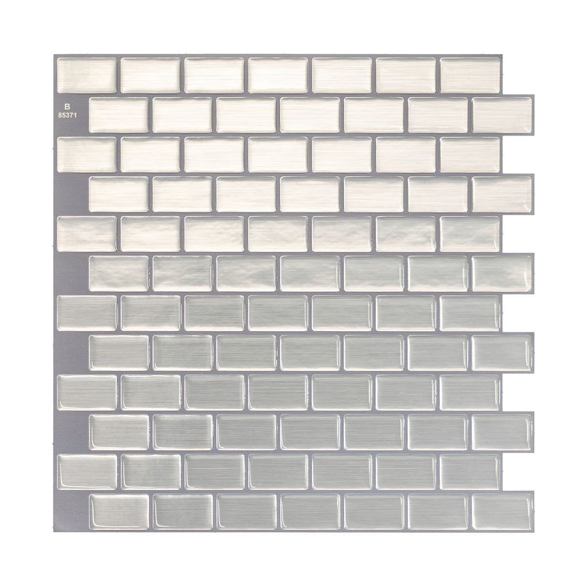 RAVENNA Stainless Steel peel and stick backsplash tile smart tiles for kitchen, bathroom, vr and fireplace