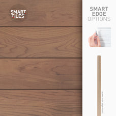 Smart Edge peel and stick backsplash tiles NORWAY Brown Smart Tiles