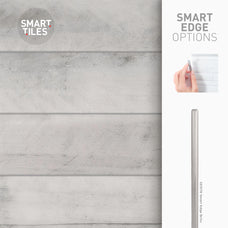 Smart Edge peel and stick backsplash tiles NORWAY Grey Smart Tiles