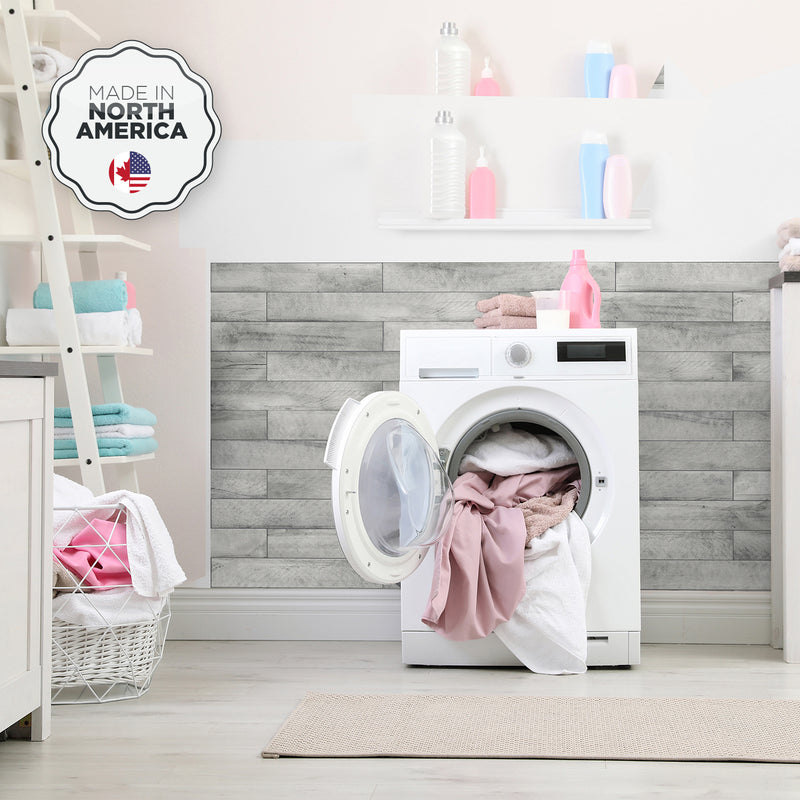 NORWAY Grey peel and stick backsplash tile smart tiles for kitchen, bathroom, vr and fireplace