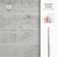 Smart Edge peel and stick backsplash tiles NORWAY Grey Smart Tiles
