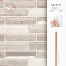 Smart Edge peel and stick backsplash tiles MILENZA Beige Smart Tiles