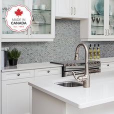 kitchen, bathroom peel and stick backsplash tiles MANDOLIA Grey Smart Tiles