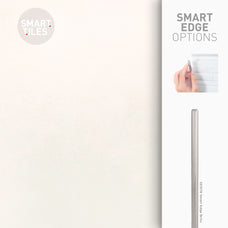 Smart Edge peel and stick backsplash tiles BLOK White Smart Tiles