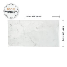 Dimensions peel and stick backsplash tiles BLOK White Smart Tiles