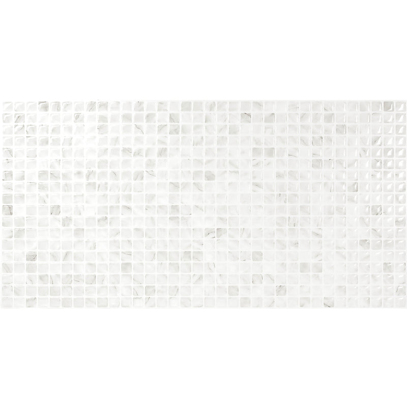 BLOK Grey, White peel and stick backsplash tile smart tiles for kitchen, bathroom, vr and fireplace