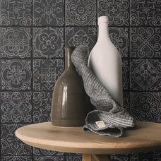 Decor peel and stick backsplash tile Vintage black and white Smart Tiles