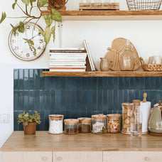 Kitchen peel and stick backsplash tiles MOROCCO Blue Smart Tiles