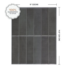 Dimensions peel and stick backsplash tiles MOROCCO Grey Smart Tiles