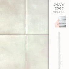 Smart Edge peel and stick backsplash tile Zellige beige Smart Tiles