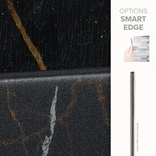 Smart Edge peel and stick backsplash tiles NORWAY Black Smart Tiles