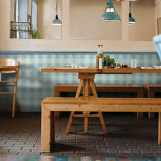 kitchen peel and stick backsplash tiles Damier Vichy Blue White Smart Tiles