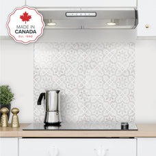 kitchen, bathroom peel and stick backsplash tiles KIT-KITCHEN Grey, White Smart Tiles