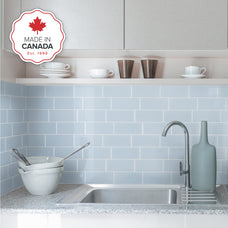 kitchen, bathroom peel and stick backsplash tiles METRO Blue Smart Tiles