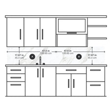 dimensions smart tiles wall panel White marble texture with gray veins waterproof