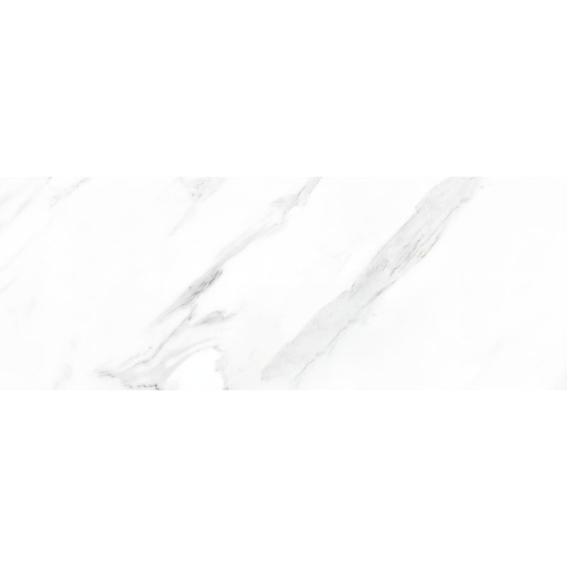 smart tiles wall panel White marble texture with gray veins waterproof