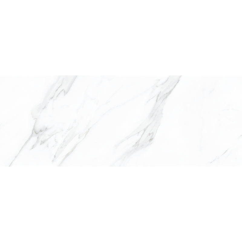 smart tiles wall panel White marble texture with gray veins waterproof