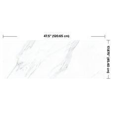 dimensions smart tiles wall panel White marble texture with gray veins waterproof