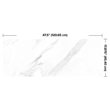 dimensions wall panel White marble texture with gray veins waterproof
