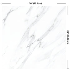 dimensions wall panel White marble texture with gray veins waterproof