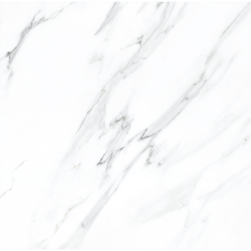 smart tiles wall panel White marble texture with gray veins waterproof