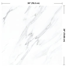 dimensions smart tiles wall panel White marble texture with gray veins waterproof