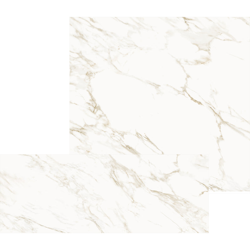 smart tiles wall panel Off White marble texture with beige gray veins waterproof