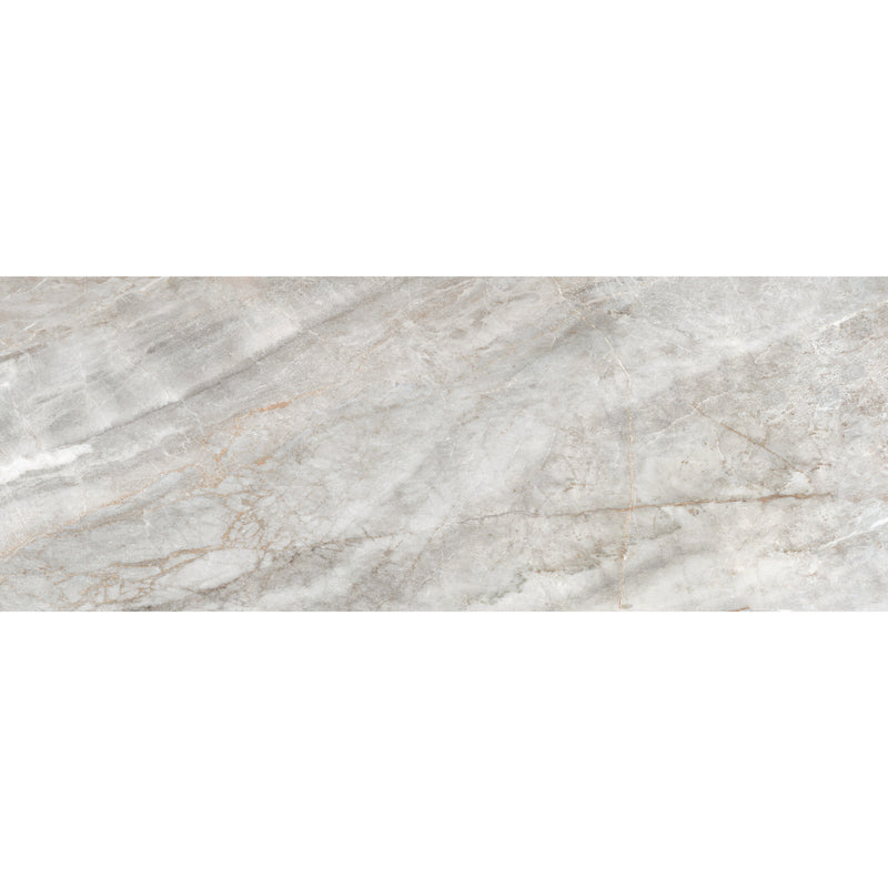 smart tiles wall panel Grey marble texture with beige veins waterproof