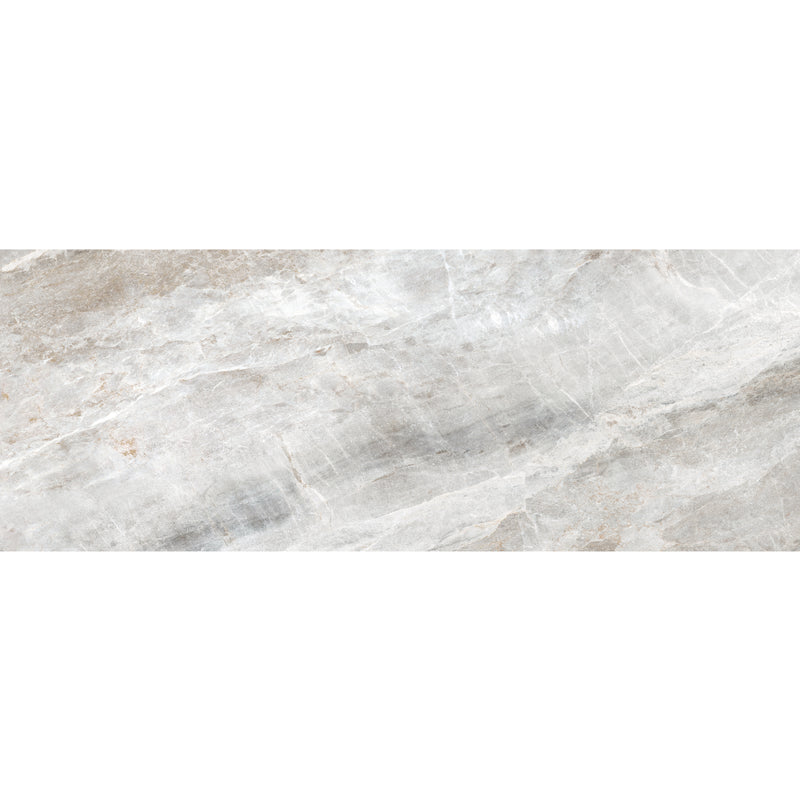 smart tiles wall panel Grey marble texture with beige veins waterproof