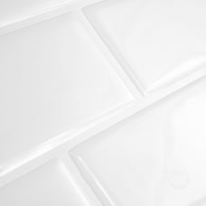 Subway White peel and stick backsplash tile smart tiles for kitchen, bathroom, vr and fireplace