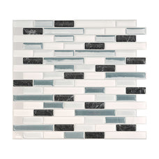 MURETTO Blue, White peel and stick backsplash tile smart tiles for kitchen, bathroom, vr and fireplace