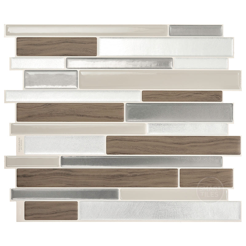 MILANO Beige, Brown, Grey peel and stick backsplash tile smart tiles for kitchen, bathroom, vr and fireplace