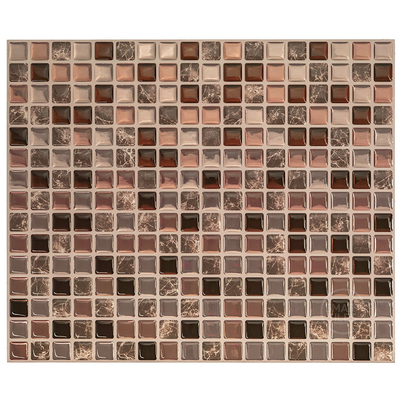 MINIMO Brown peel and stick backsplash tile smart tiles for kitchen, bathroom, vr and fireplace