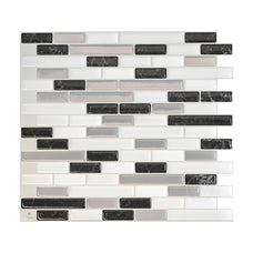 MURETTO Black, Grey, White peel and stick backsplash tile smart tiles for kitchen, bathroom, vr and fireplace