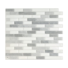 MURETTO Grey, White peel and stick backsplash tile smart tiles for kitchen, bathroom, vr and fireplace