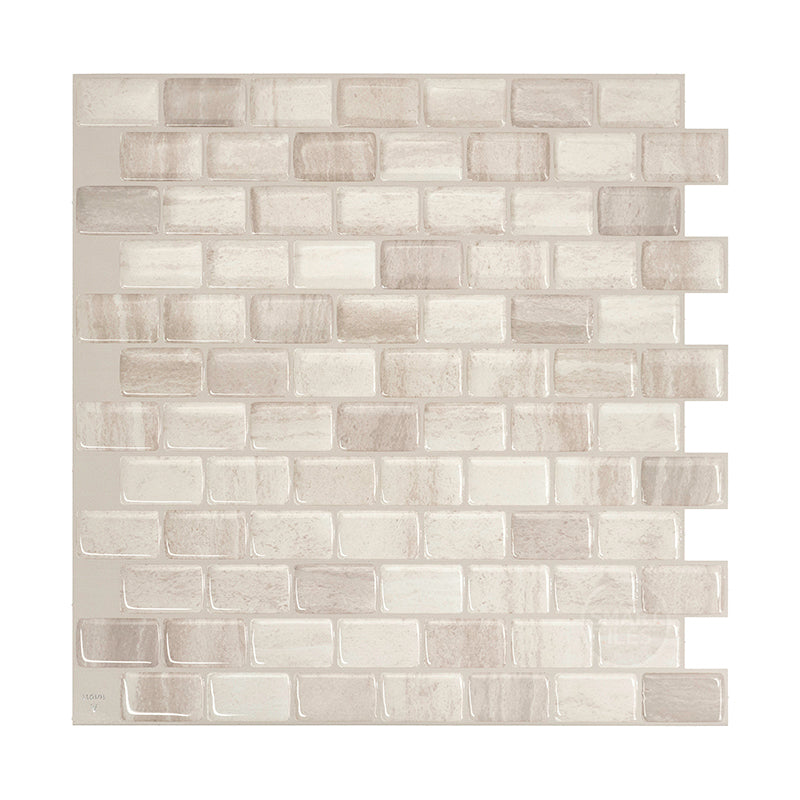 RAVENNA Beige peel and stick backsplash tile smart tiles for kitchen, bathroom, vr and fireplace